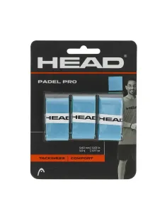 3 Units Overgrip Head Padel Pro 3 Blue